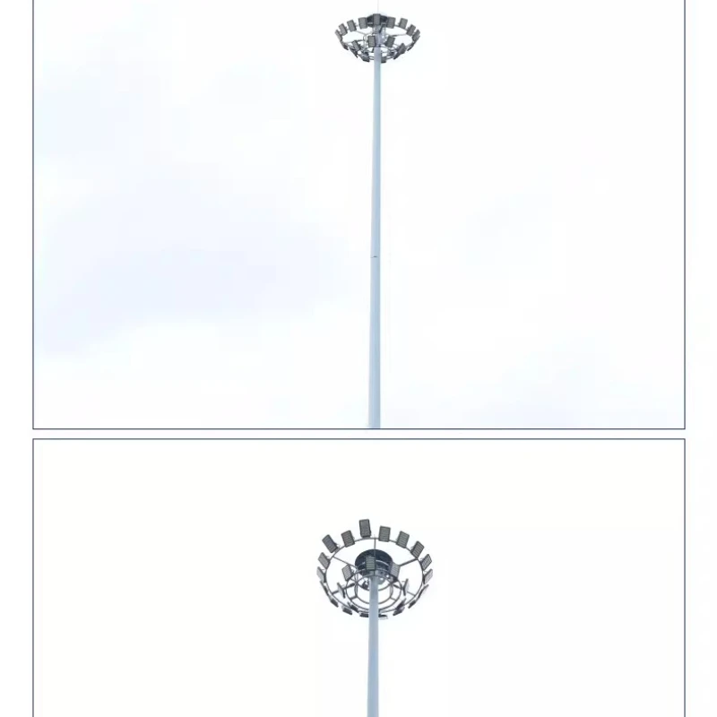 Stadium high pole lights, outdoor road lighting can lift square lights, football field basketball court special intersection