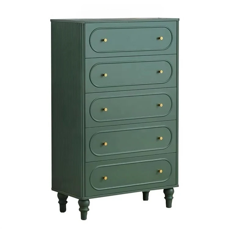 Five-drawer groove dresser for bedroom