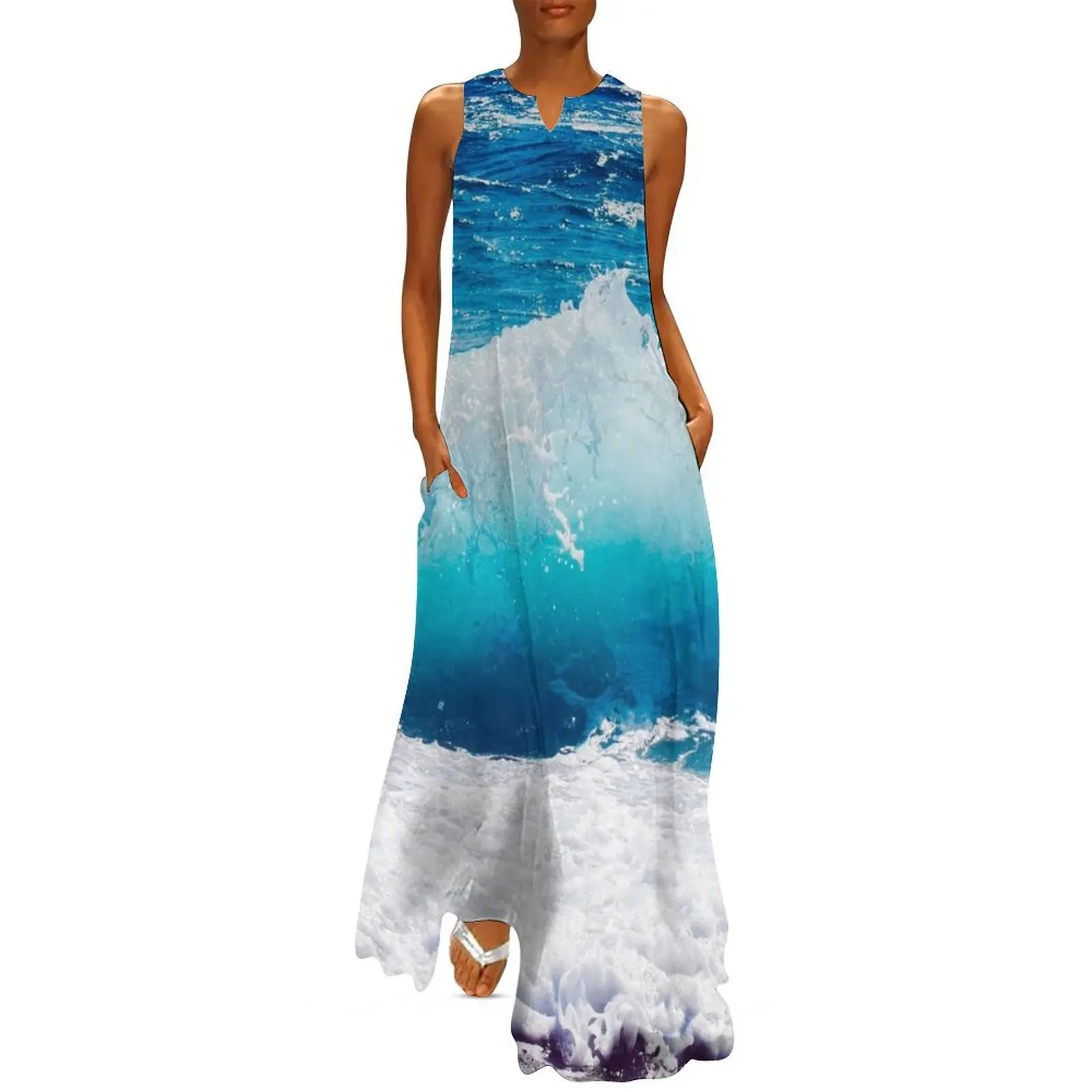 

Ocean waves Long Dress Women long dress summer dresses womens 2025 evening dresses women