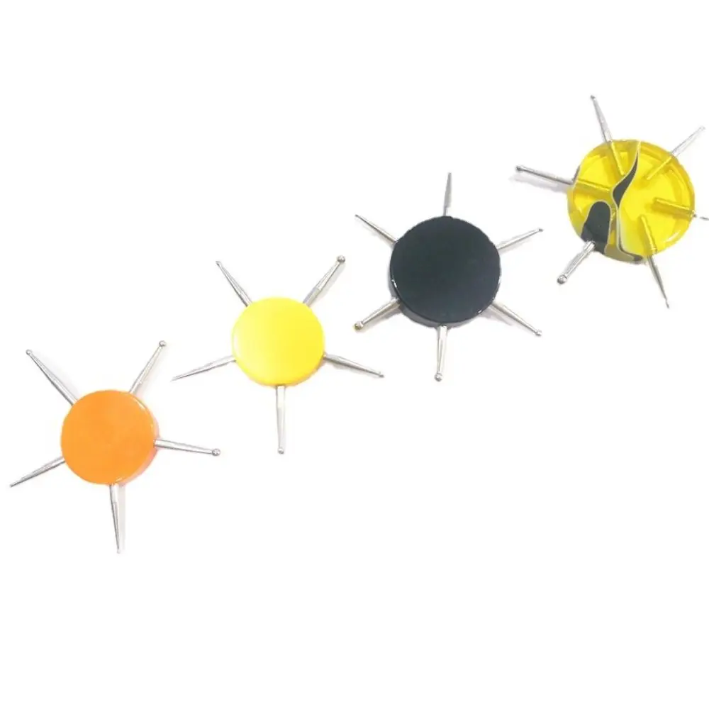 6 Head Nail Art Dotting Tools Disc Nail Drill Point Nail Tools Dot Painting Tools Nail Point Drill Pen DIY Art
