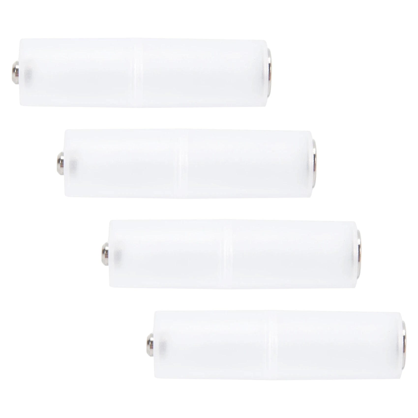 Hot-SODIAL(R) Adaptador convertidor de pilas AAA a AA, 4 uds., soporte cilíndrico para pilas