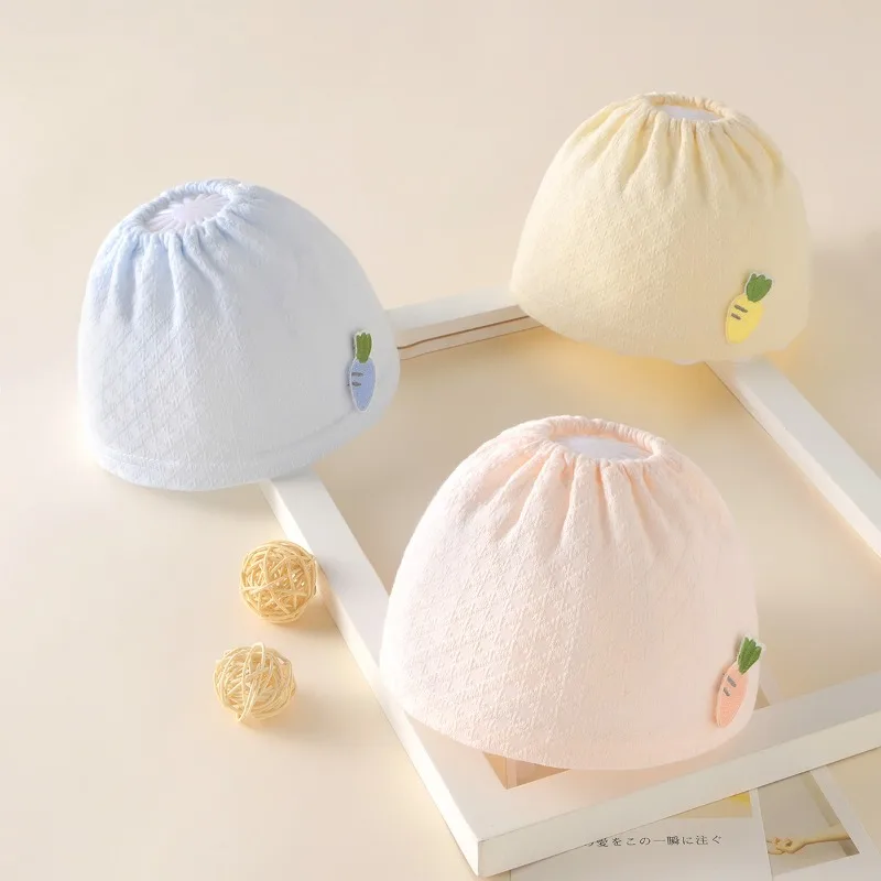 

Baby Hat Boneless Single-layer Thin Summer Newborn Empty Top Tire Hat Mesh Breathable Male and Female Baby Halogen Hat