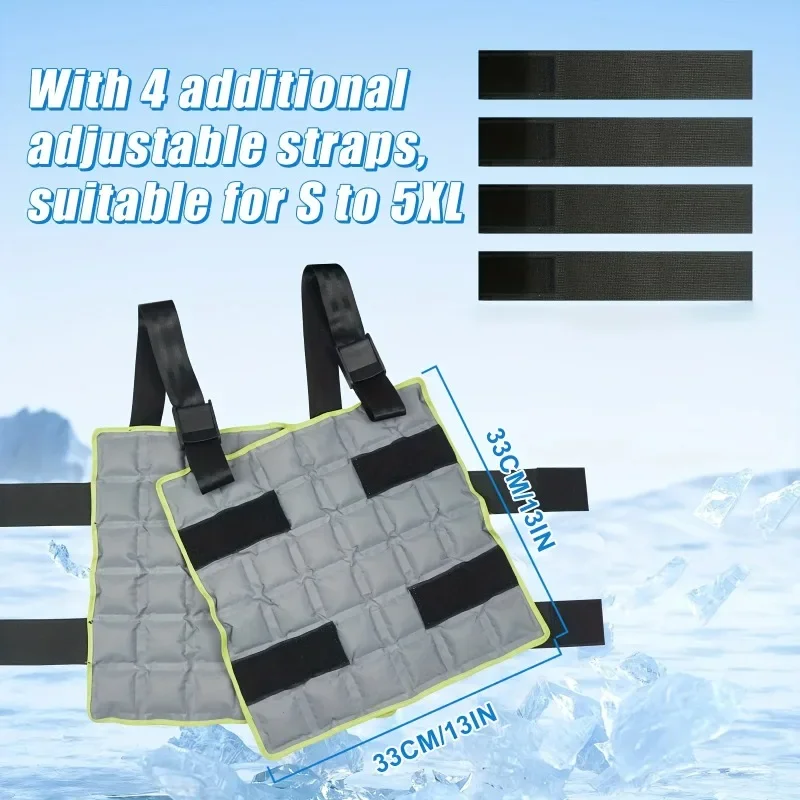Cooling Ice Pack Vest Water Absorbing Heatstroke Prevention Compress Vest Outdoor High Temperature Work Cycling Outer Wear