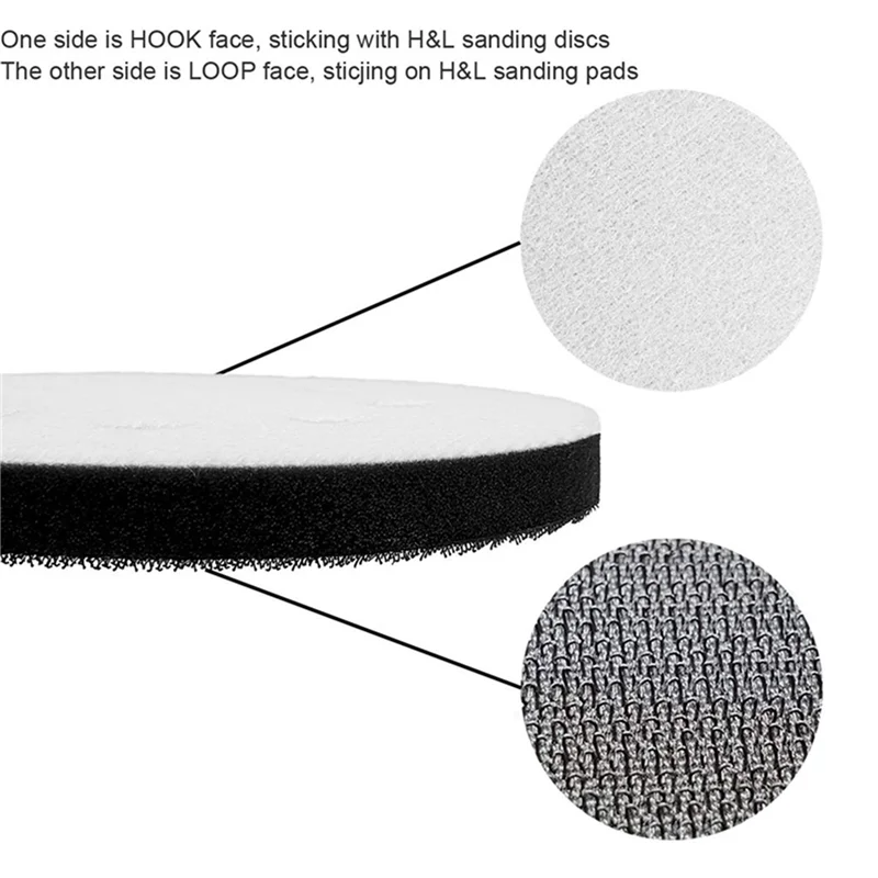

ABRW-12PCS 5 Inch(125Mm) 8-Hole Soft Sponge Interface Pad For Sanding Pads And Hook And Loop Sanding Discs