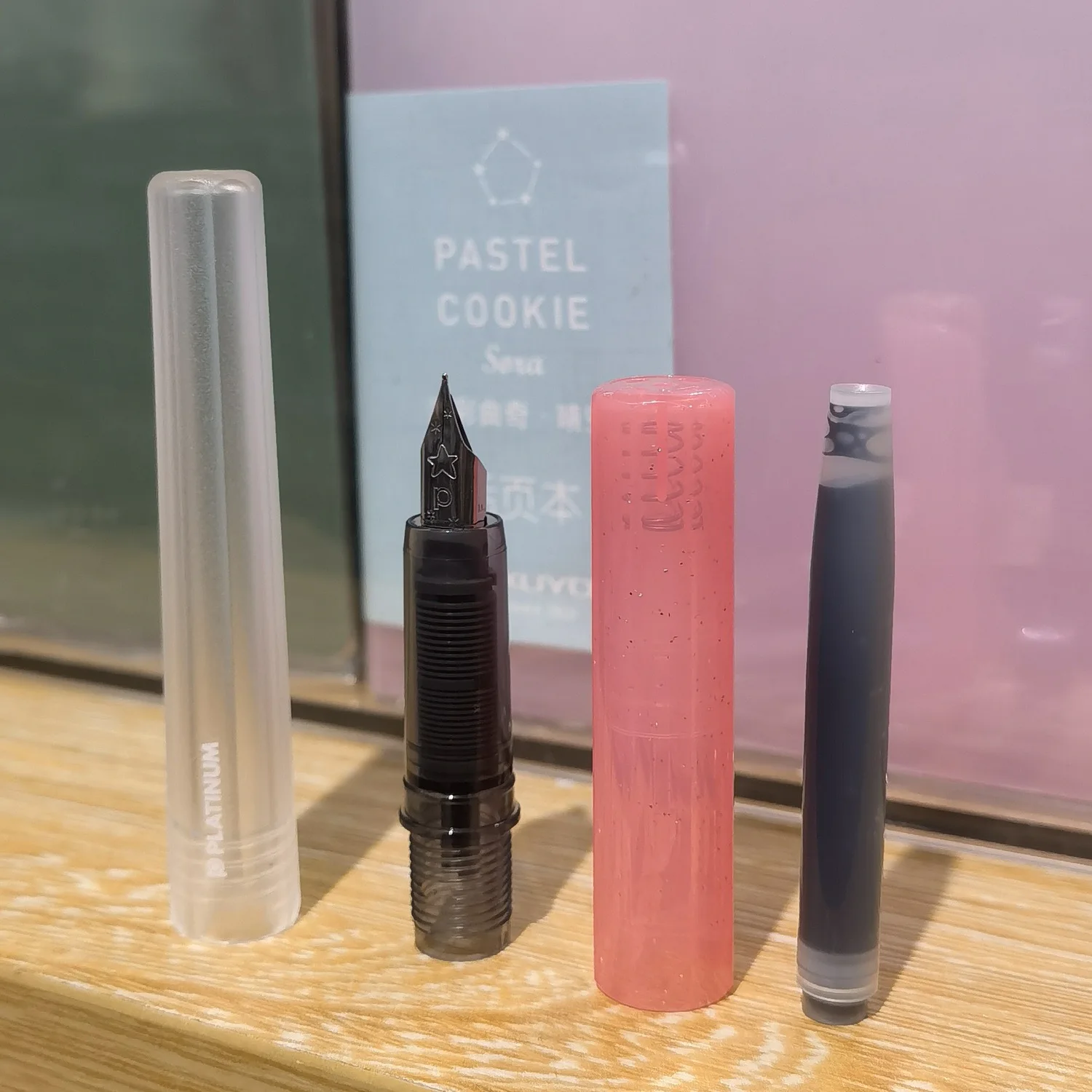 1pc Japan Platinum Fountain Pen F Nib Small Meteor Limited Writing Calligraphy Pen School Supplies Office Accessories