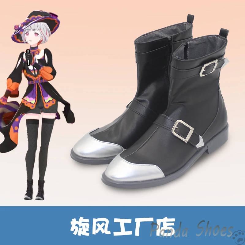 Lovelive Yugiri Tsuzuri Cosplay Shoes Anime Purple Cos Comic Yugiri Tsuzuri Cosplay Costume Prop Shoes for Con Halloween Party