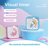 Yunbaoit Visual Timer With Night Light School Minuteur 60-Minute Countdown Timer for Kids and Adults Pomodoro Stopwatch Clock