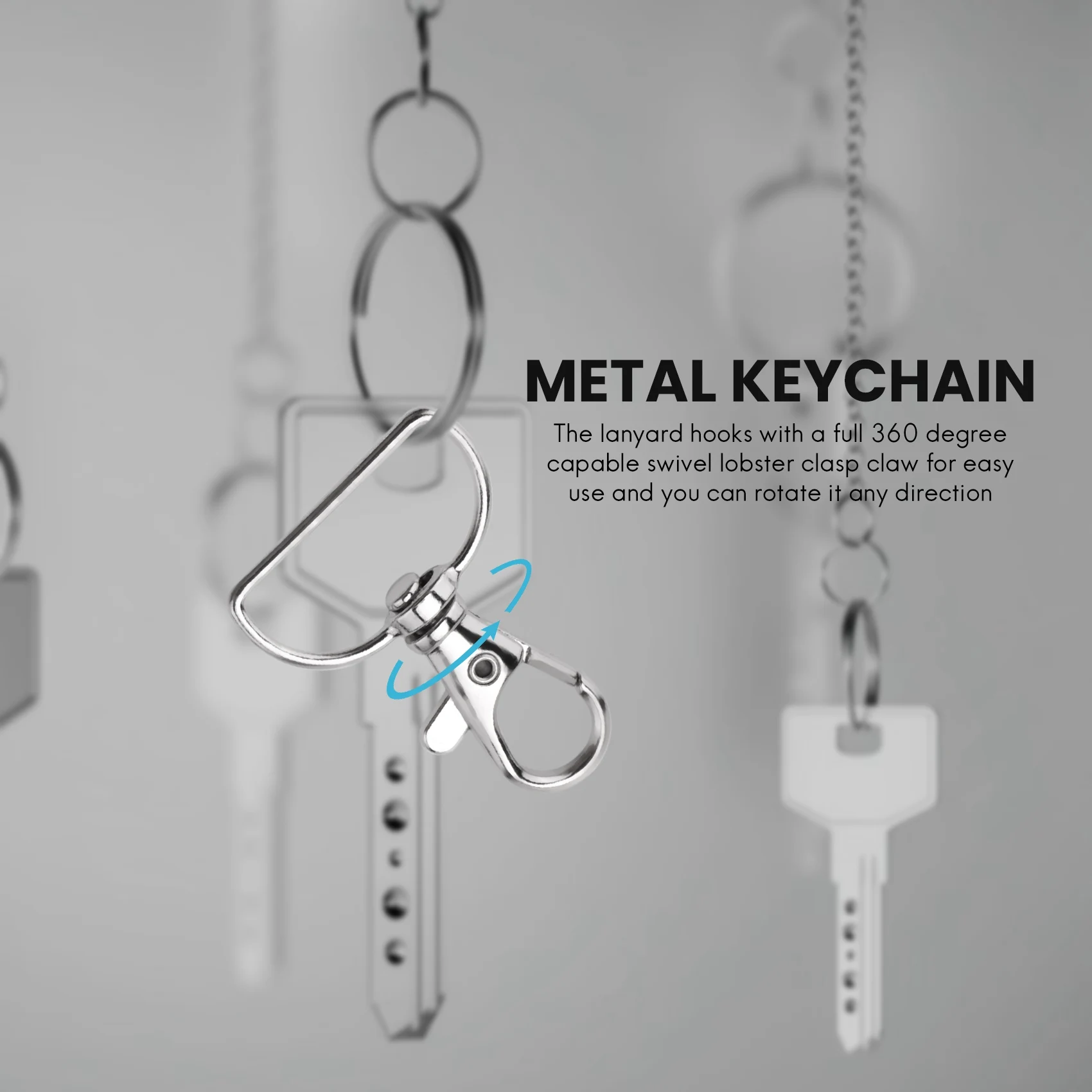 

A32P_60Pcs Поворотные карабины и D-образные кольца для ремешков и швейных проектов (внутренняя ширина 1 дюйм)