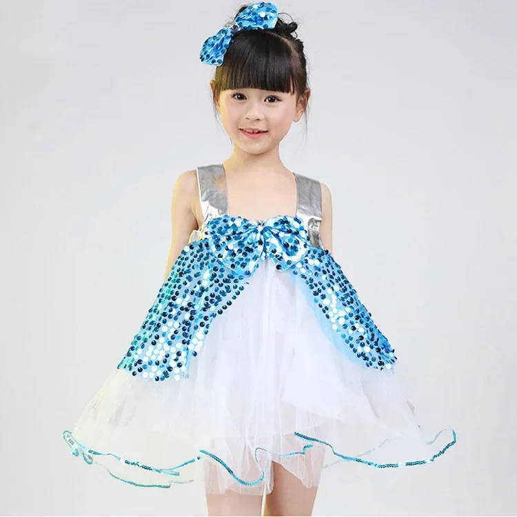 Vestido de flores para niñas, Ropa de baile para niños, tutú de lentejuelas, disfraces de Ballet para baile, leotardo, Ropa de baile para niñas