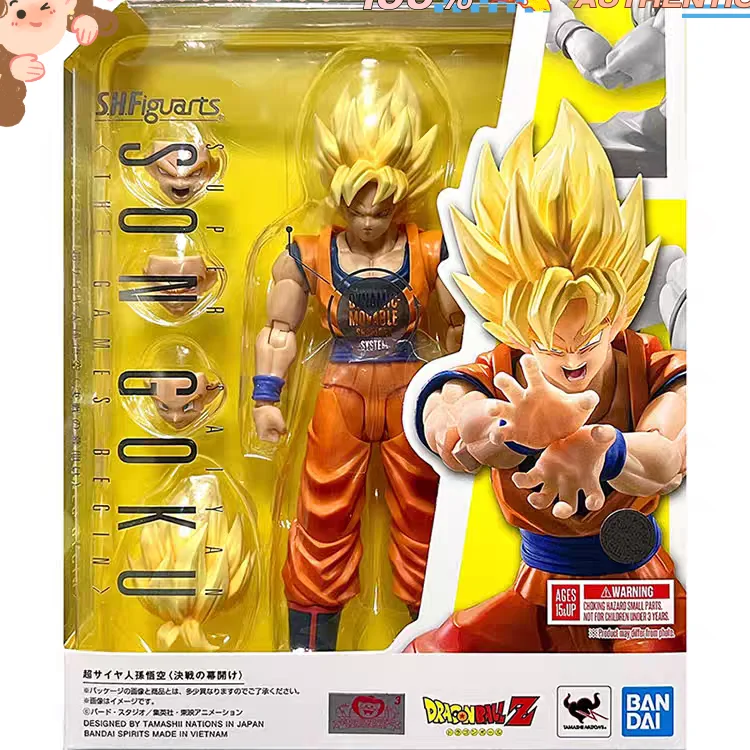 

Authentic Bandai SHF Super Saiyan Goku 3.0 - Dragon Ball Opening of the Decisive Battle Premium Articulated Figurine In Stock