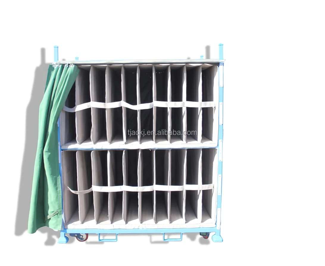 Quality Guaranteed Steel Q235B Powder Coated Stacking Logistics Container With 500kg Capacity For Car Parts