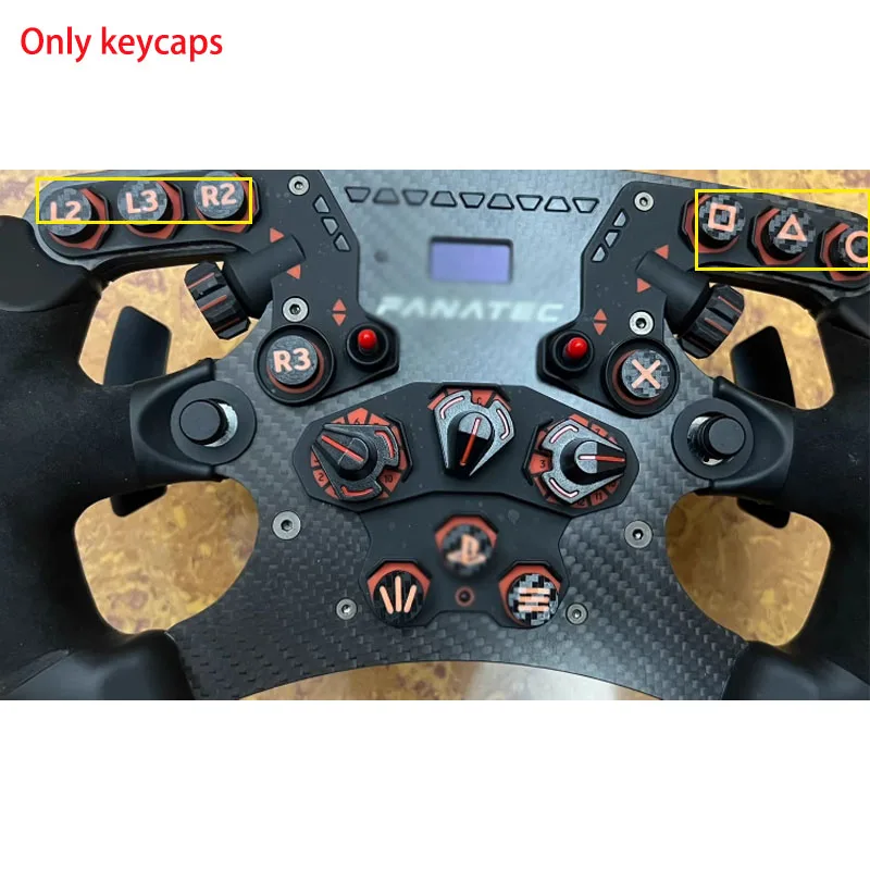 Odpowiednie do Fanatec Keycap PS Layout Xbox Layout Wymienne nakładki na klawisze Akcesoria Druk 3D DIY — zdjęcie produktu 3