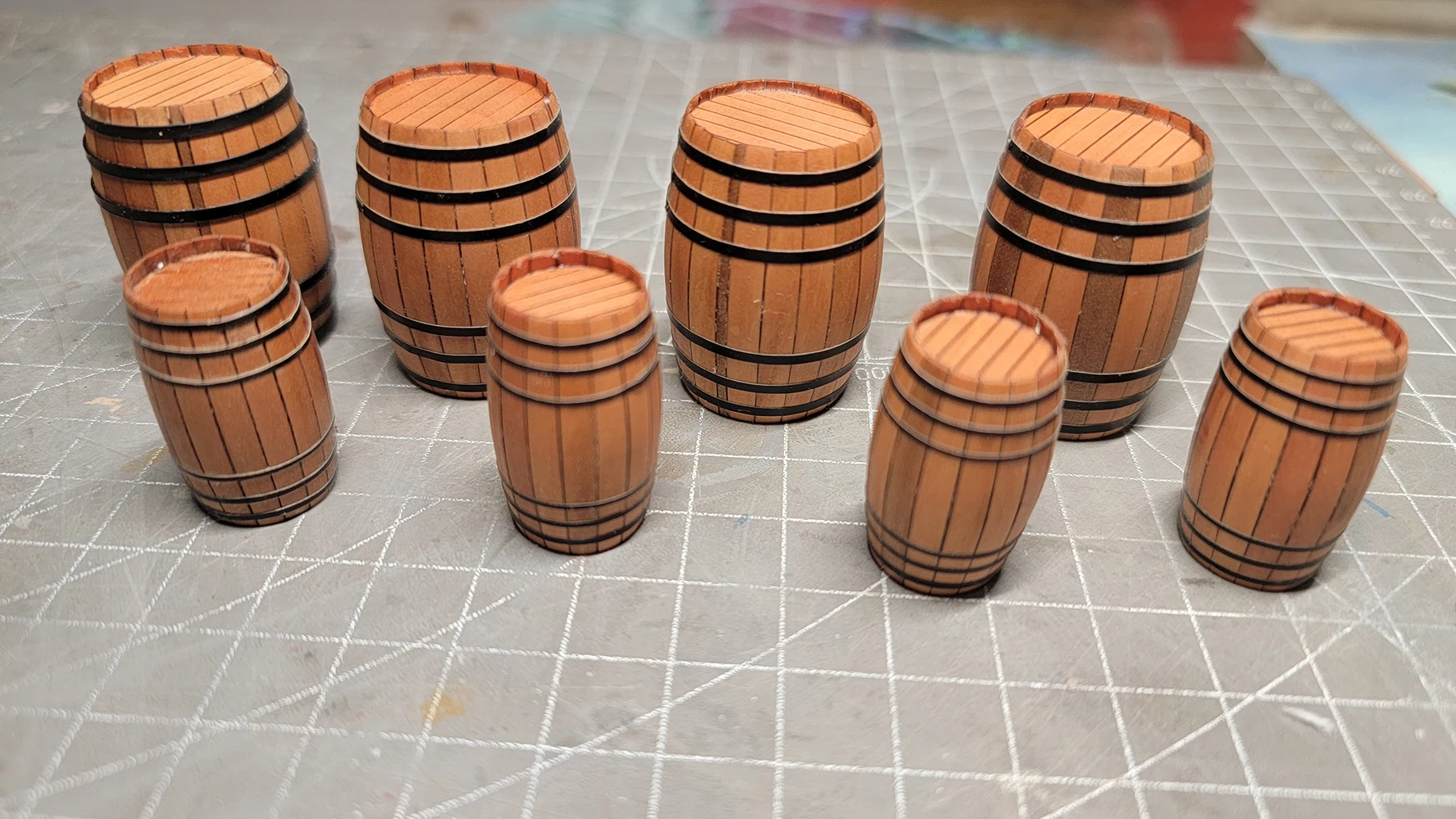 Pear Wood Solid Wood Wine Barrel Model Kit Self Assembling Required For Sailboat Model Accessories Scene Models DIY