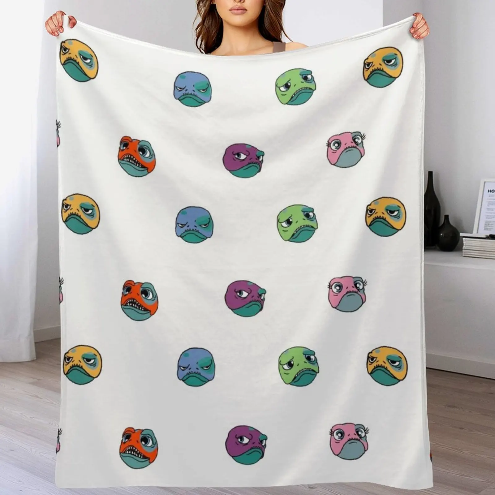 

Many Faces of BAIT The Dragon Prince Pattern Throw Blanket for winter Luxury St christmas decoration Blankets For Bed Blankets