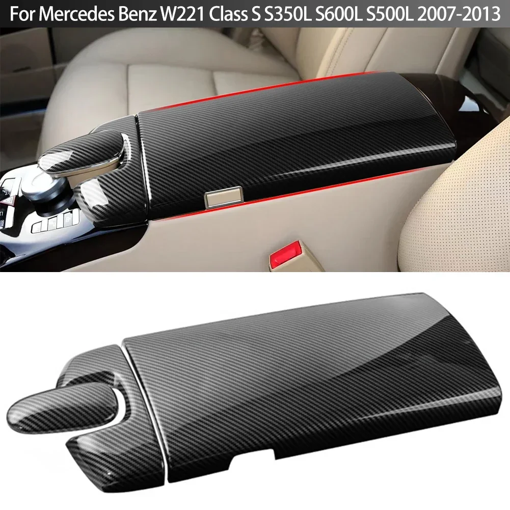 3Pcs/Set Car Center Console Lid Armrest Box Trim Protective Cover For Mercedes Benz W221 Class S S350L S600L S500L 2007-2013