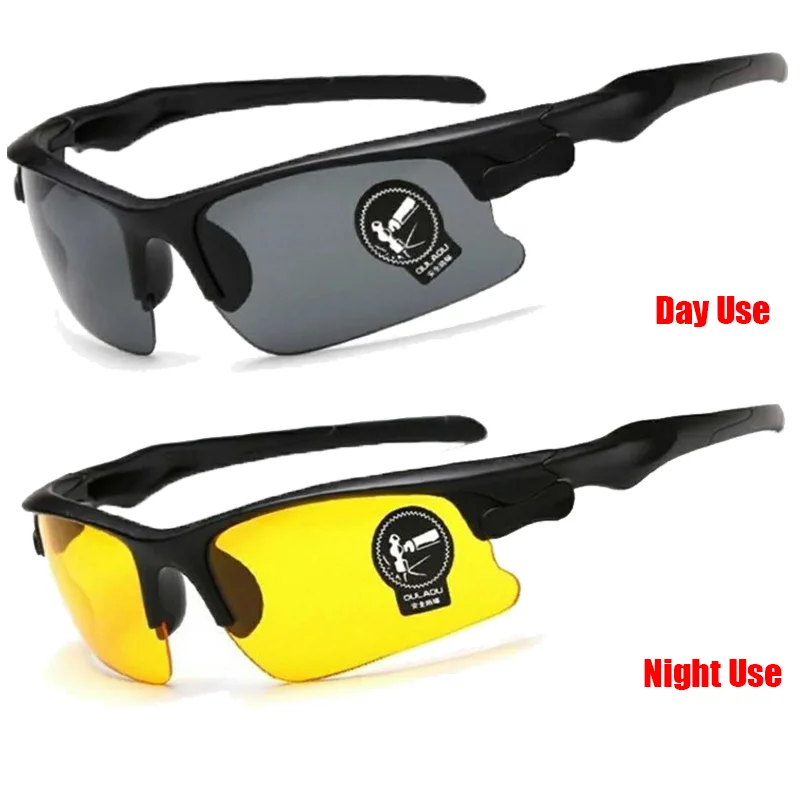 Car Motorcycle Driving Sunglasses Glasses Night Anti-glare Safety Driving Goggles Unisex Outdoor Sports Glasses Auto Accessories