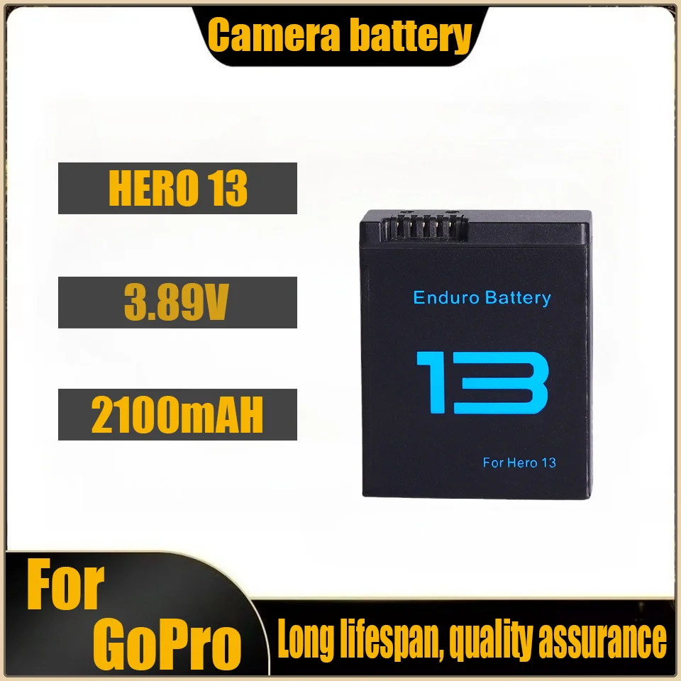 

For gopro13 action camera battery HERO 13 high capacity 2100mah battery