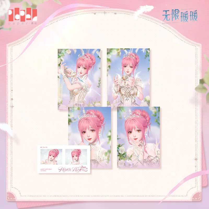 Original Shining Nikki Badge Shikishi Colored Paper Photo Set Stand Stuffed Plushie Doll Keychain  Anime Game Toy kids Gifts