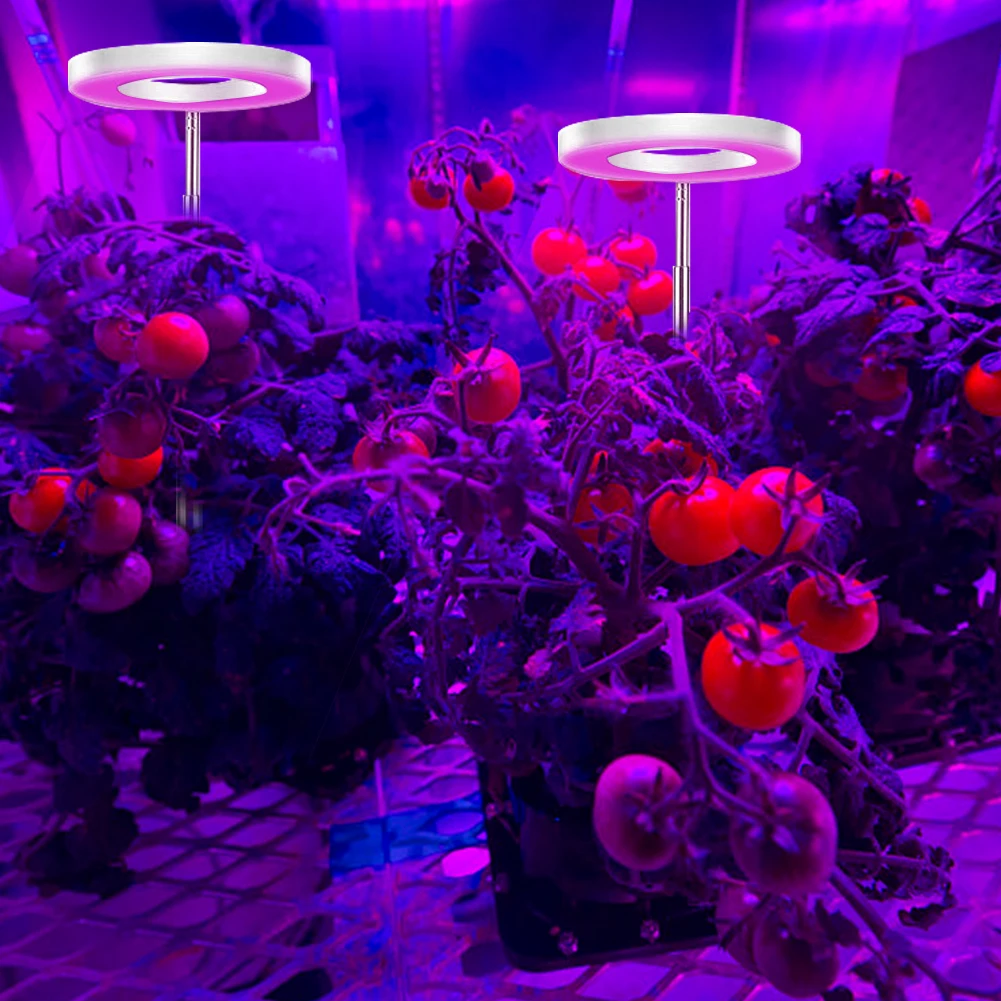 LED Grow Light Spectrum เต็มพืช IP44 กันน้ํา Retractable Plant Growth โคมไฟสําหรับต้นกล้าและดอกไม้ Succulents