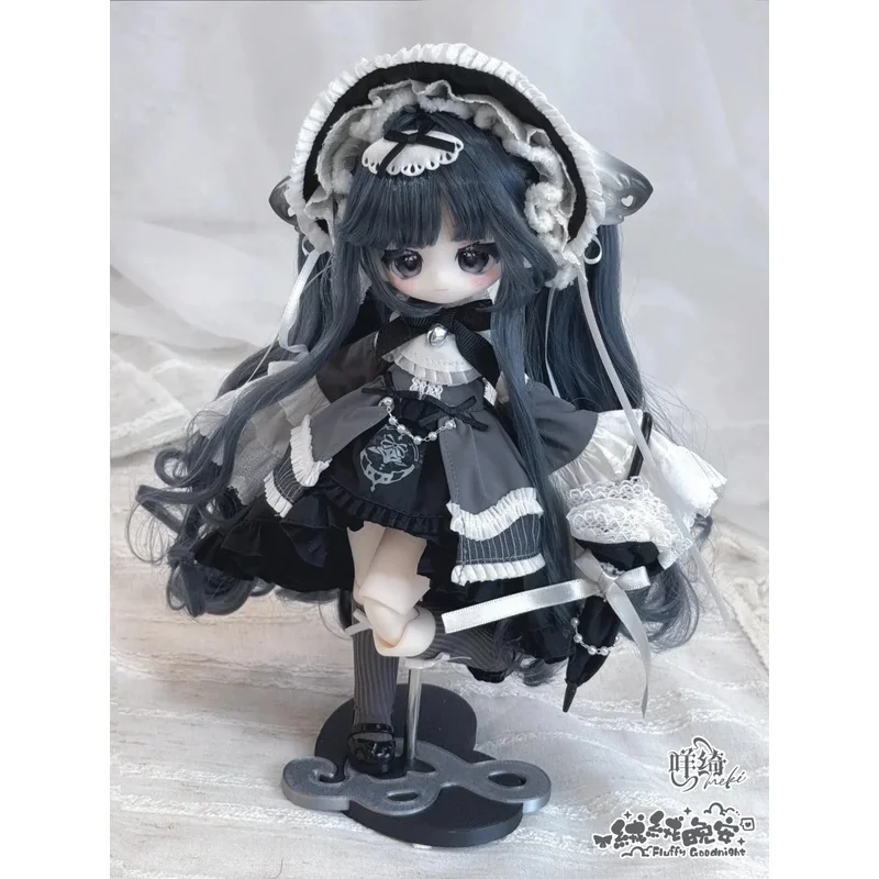 Meki Fluffy Goodnight Series Electronic Header Card 1/6 Scale 4 Points Articulated Figure Blind Box Anime Figure Collectible view 2