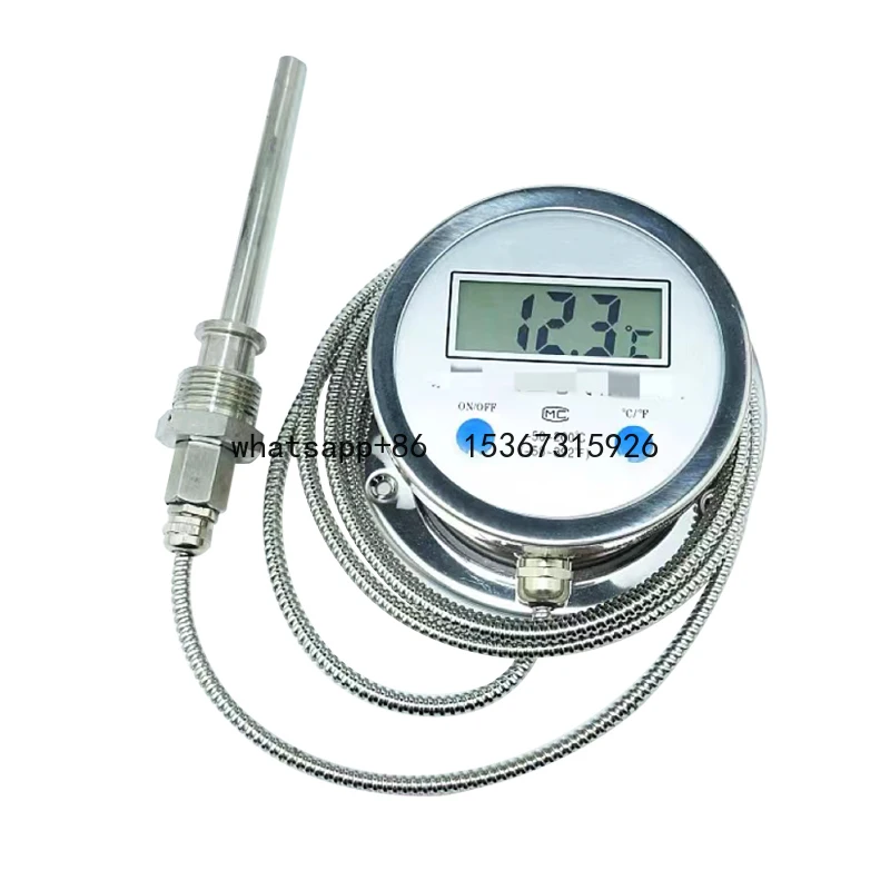 

150mm axial mounted thermometer capillary SS thermometer