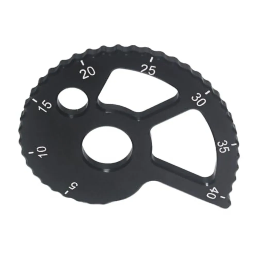 CNC Aluminum Alloy Motorcycle Chain Adjuster Rear Wheel Mount Black / Red Chain Adjuster Tensioner Adjustment Scale