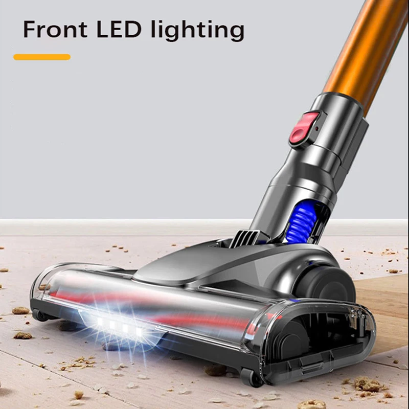 Aspirateur vertical portable sans fil pour la maison, 18,000 Pa, aspiration injuste perfecemballages, batterie, éclairage LED, nettoyeur de tapis