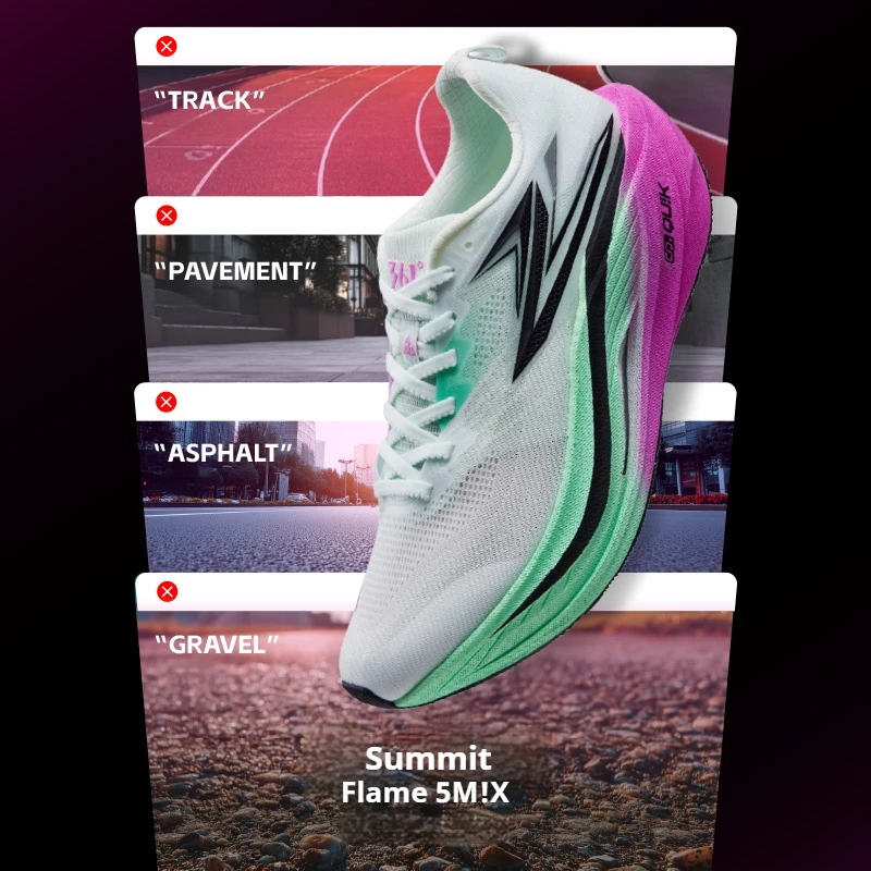 361 Degrees Flame 5.0 MIX Men Running Shoes Carbon Plate Racing Marathon Stable Rebound Wear-resistant Male Sneakers 672612214
