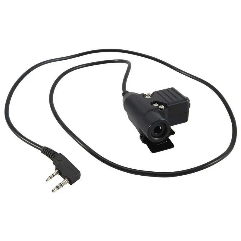 

New-U94 7.0Mm PTT Cable Plug Headset Adapter 2PIN For Baofeng UV-5R UV-S9 Plus UV-82 AR-152 Walkie Talkie Two Way Radio