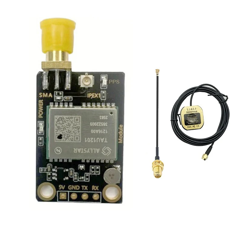 High-Performance Multi-band GNSS GPS L1 L5 Dual Band BDS GLONASS G1 GALILEO E1 E5a Positioning Module Development Board