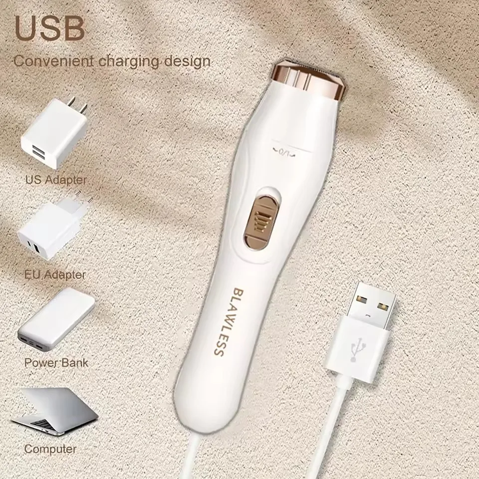 1pc 3-in-1 Hair Removal Device with Interchangeable Heads Versatile, Efficient, and User-Friendly Grooming Solution for Smooth
