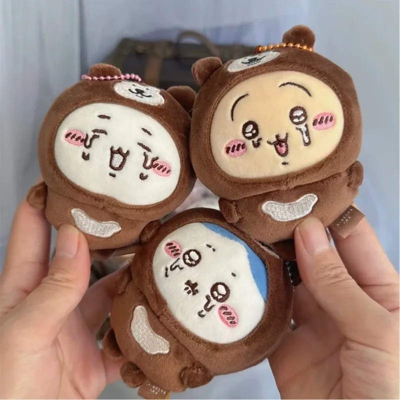 

10 см плюшевая кукла Jiyi, брелок Kawaii Hachiware, серия «Майянский солнечный медведь», мягкая сумка, подвеска Xiaoba Usagi, забавное украшение, кулон