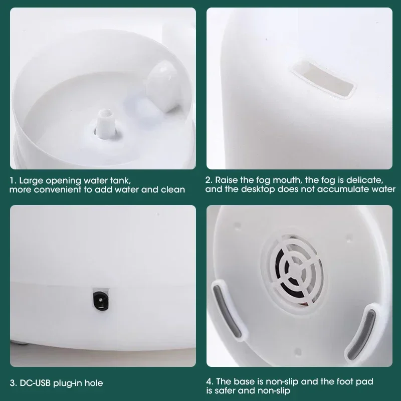 مرطب الهواء ناشر زيت أساسي ، ناشر رائحة ، لون مزدوج ، أضواء ليلية ، USB صغير الحجم