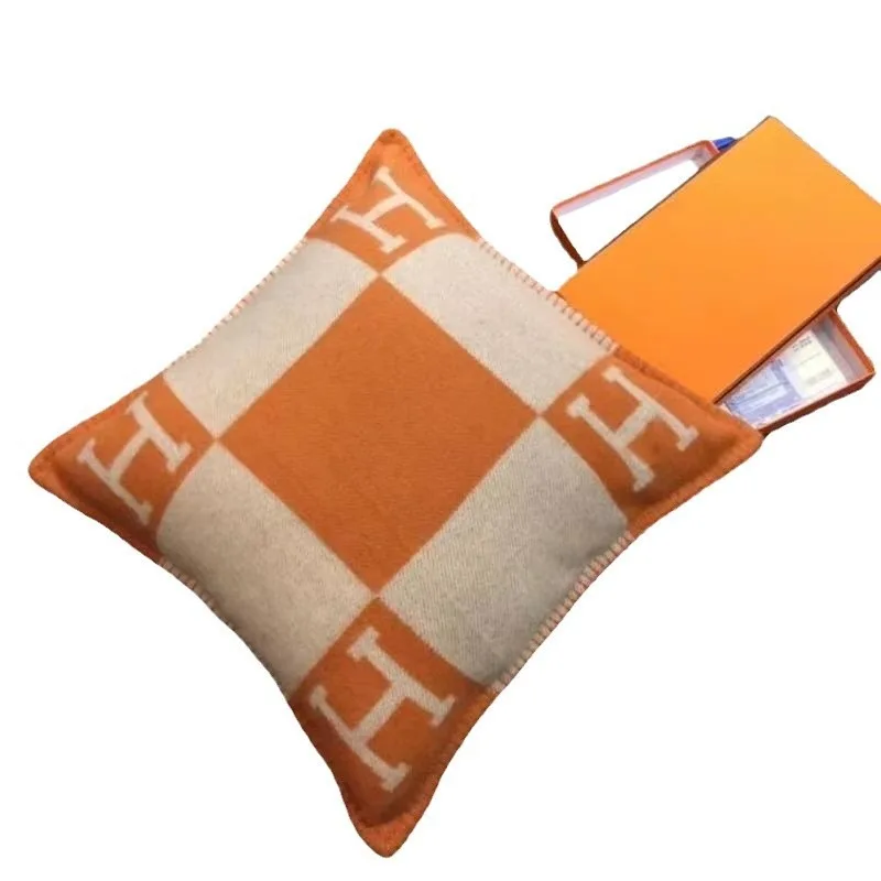 رمي وسادة الأوروبية والأمريكية استراحة الغداء وسادة أريكة وسادة السيارة الصوف النسيج أريكة وسادة وسادة السيارة #5