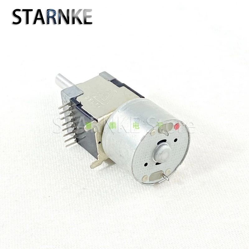 1PCS B10K×2 Remote Control Motor Potentiometer Single Row 8-pin Power Amplifier Audio Volume Control