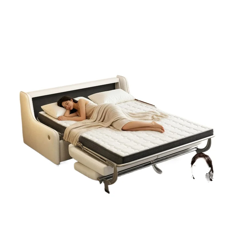 CX living room small apartment folding dual-purpose integrated with mattress telescopic bed multi-functional study