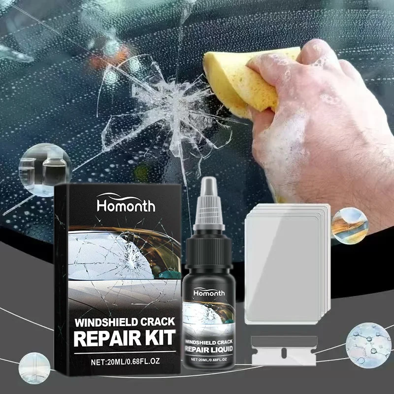 Cracked Glass Scratch Repair ,Vehicle Windscreen Nano Fluid Filler Quick Fix Windscreen Scratch Restore Fluid For Glass