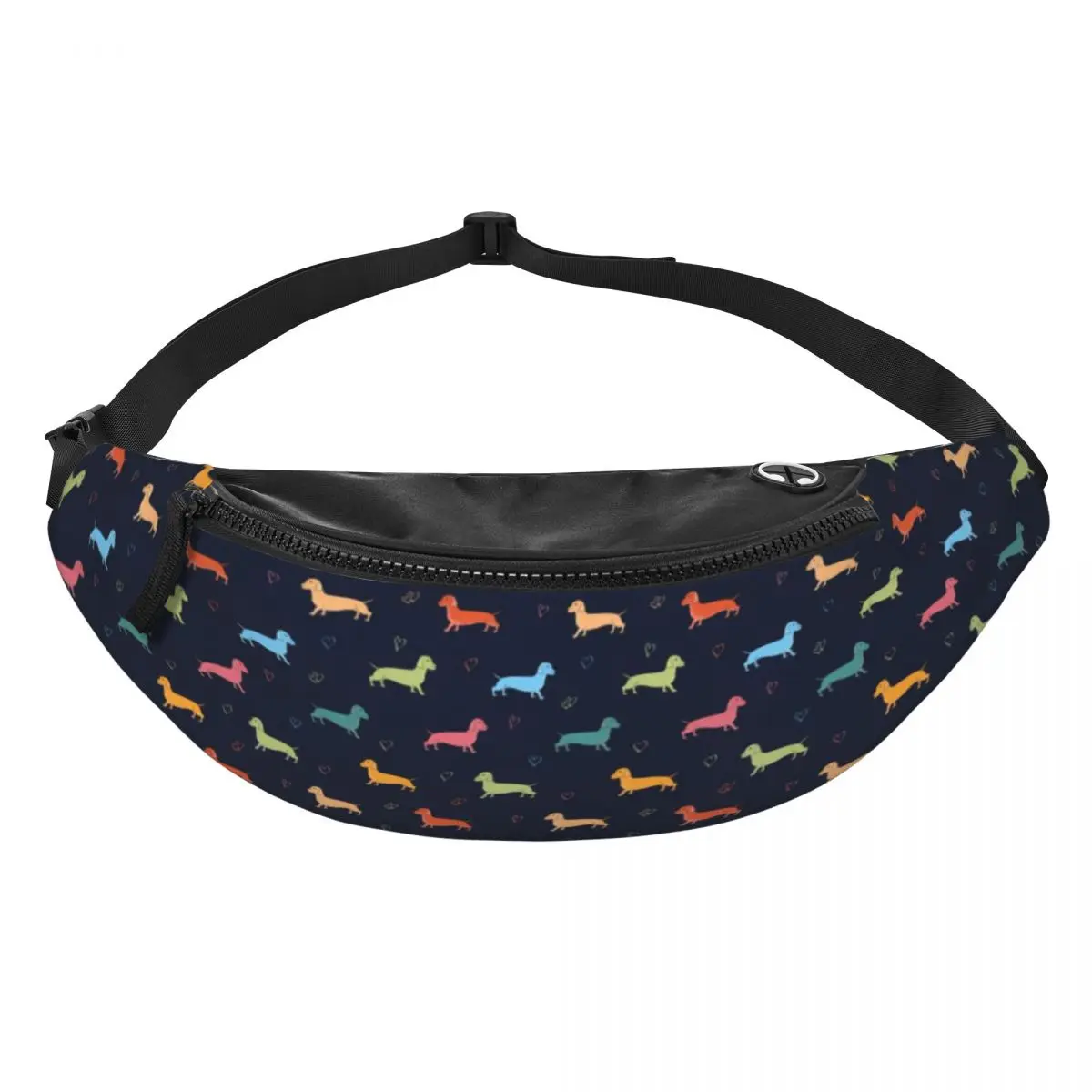 Bassotto marsupio personalizzato salsiccia di tasso the Wiener Dog Crossbody marsupio uomo donna Running Phone Money Pouch