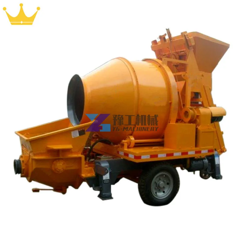 Mobile Diesel Concrete Pouring Pump Transport Pump Italian Concrete Mixer