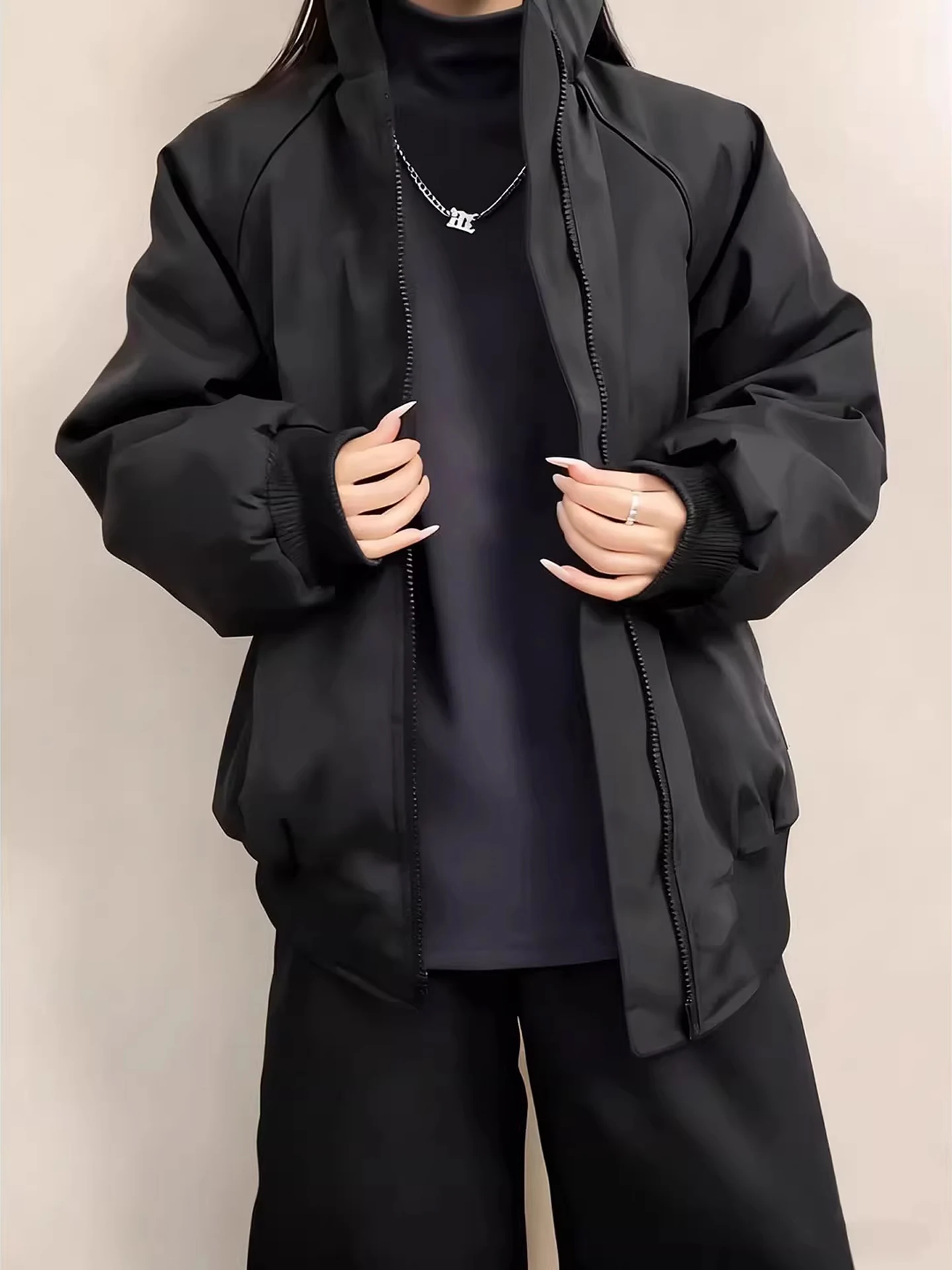 Thiened المحملة واقية ملابس العمل Jaet الرجال معطف القطن الدفء الوقوف طوق oulder ملابس خارجية مناسبة الخريف الشتاء