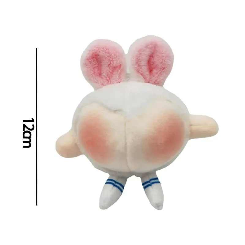 Funny Peach Bunny Butt Keychain Cute Keychain Decoration Charm for Purse Backpack Hanging Decor Small Gift Photo Props