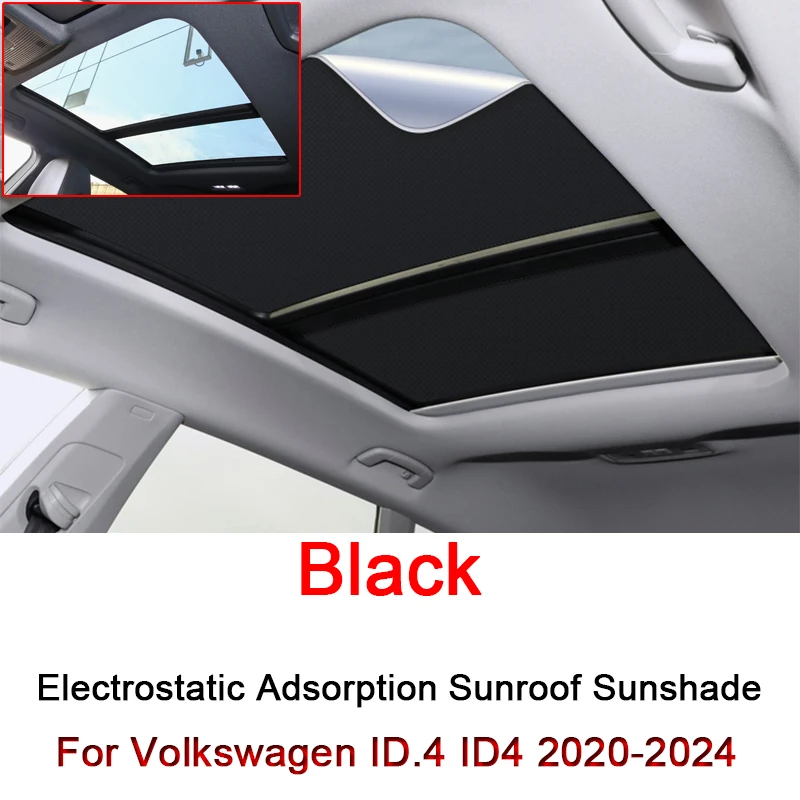 

Car Electrostatic Adsorption Sunroof Sunshade Cover For Volkswagen ID.4 ID4 2020-2024 Heat Insulation Skylight Sticker Accessory