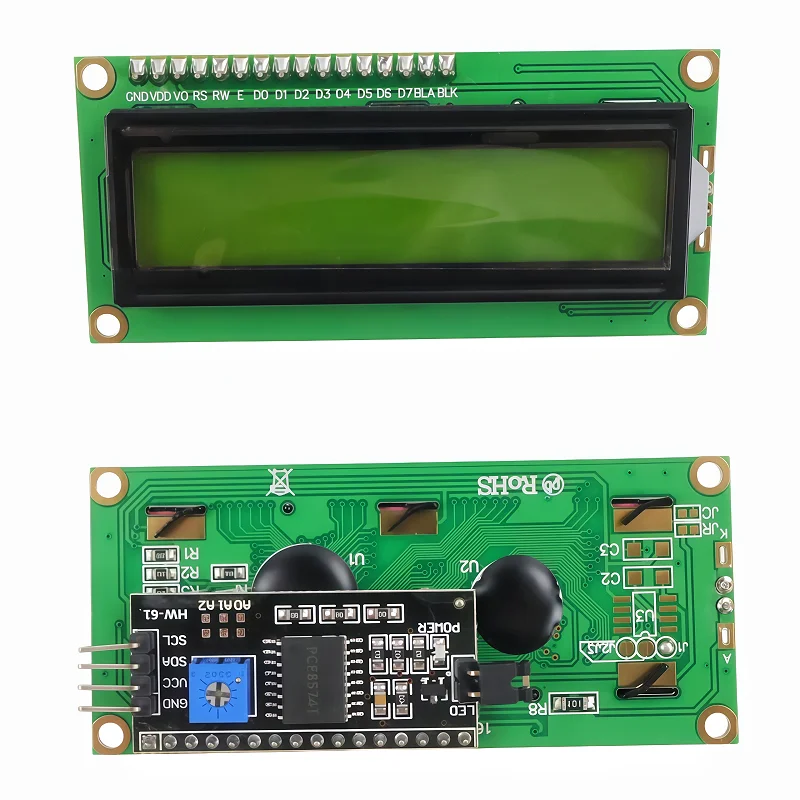 5V LCD1602A I2C Display Module Blue Green Screen 5V PCF8574 IIC Adapter Llate for Arduino