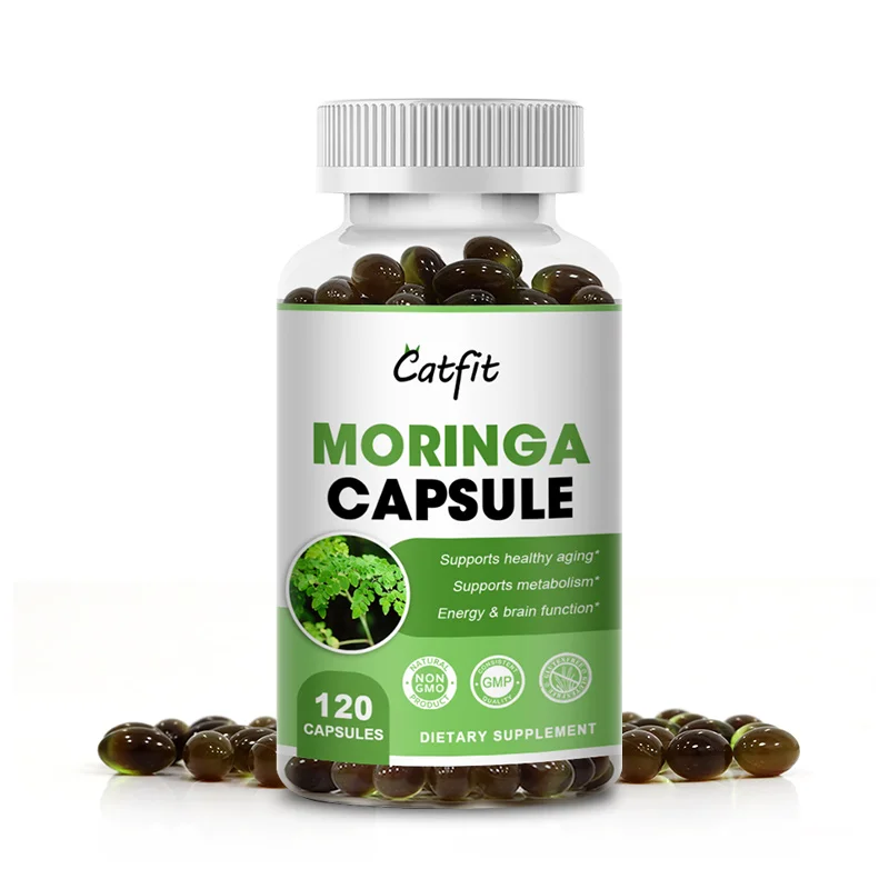 Catfit Original Moringa Capsule Compound Vitamin&Amino Acid Supplement Blood Sugar&Lipids Antioxidant Cell Repair Beauty Health