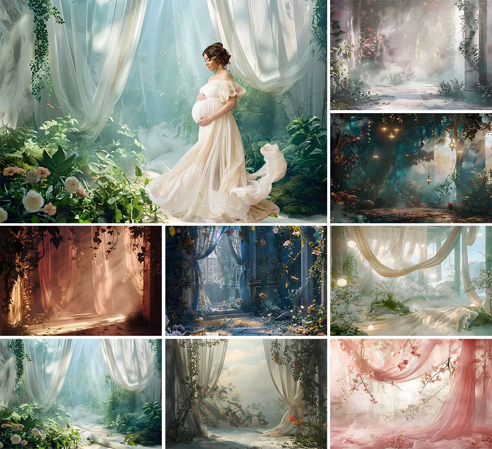 Mehofond Photography Background Spring Romantic Dreamland Floral Kid Adult Birthday Wedding Portrait Decor Backdrop Photo Studio