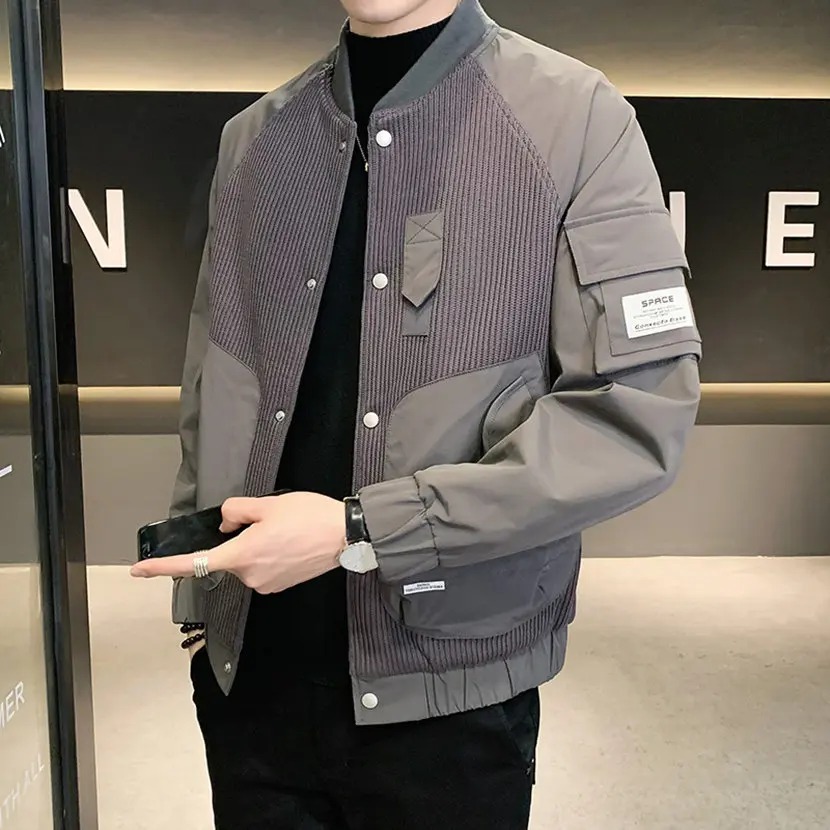 

Высококачественная повседневная мужская рабочая куртка в стиле бейсбольной формы, ветрозащитная, с длинными рукавами, свободного кроя, весна-осень, новинка