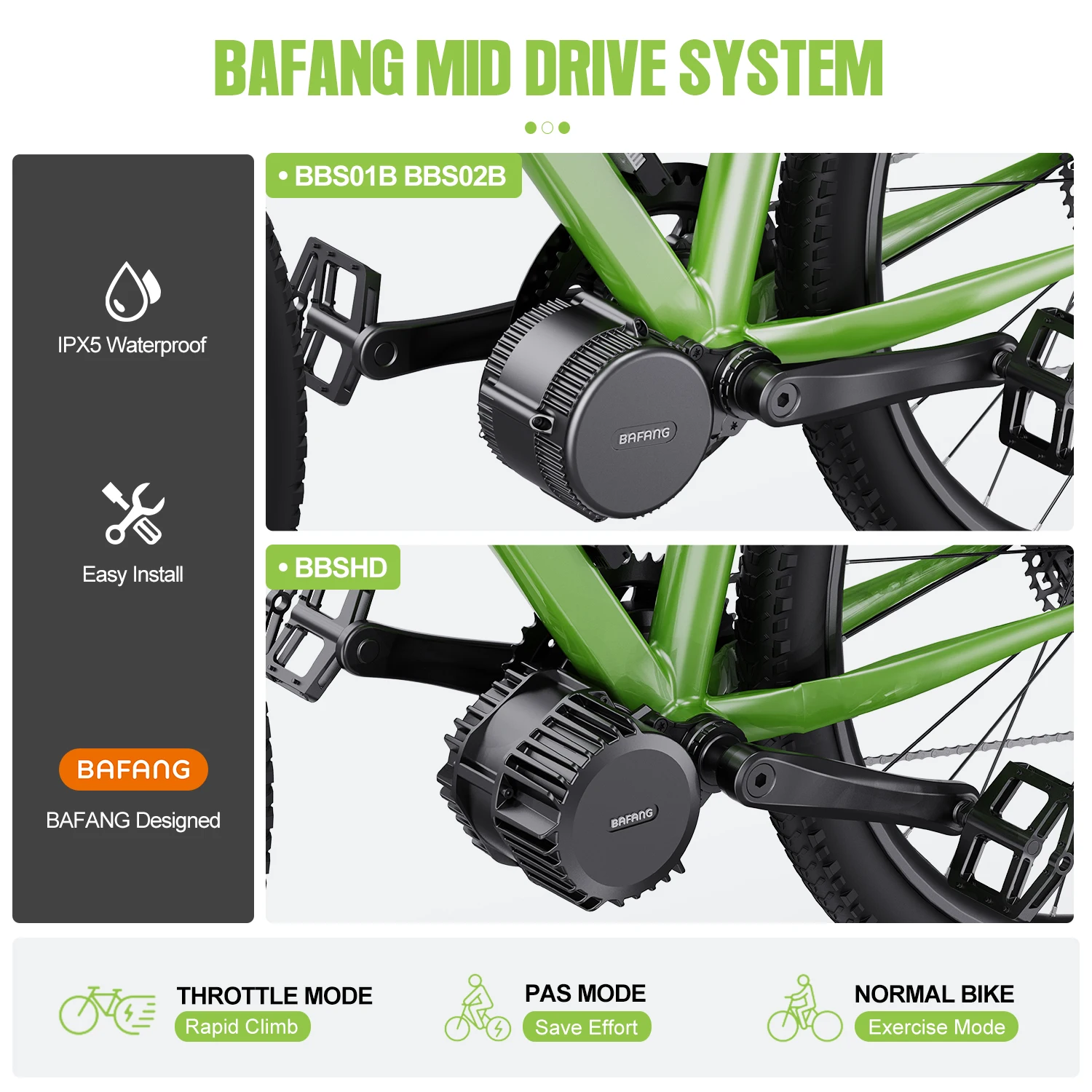 Bafang-電動自転車変換キット,ミディアムドライブモーター,1000w,750w,500w,250w,350w,w,bbs02b,bbs01b,m615,m325,m215