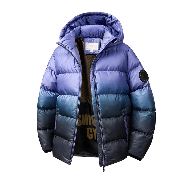 Russia Boys Girls Purple Cotton Padded Outwear Teenager Kids Winter Thick Warm Windproof Cotton Content Coat Children Garment