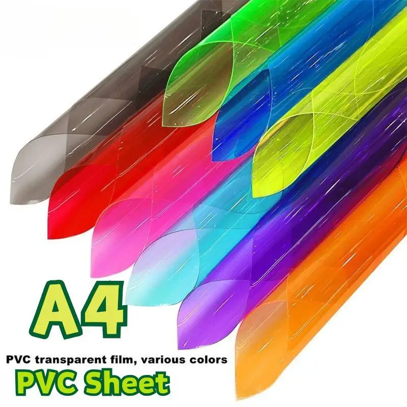 

0.3mm Thickness DIY Transparent PVC Sheet For Photography Flash Color Filter Gel Film A4 Clear Colour Acetate Film Plastic Sheet