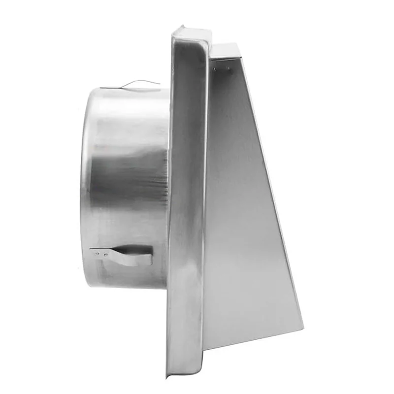 ABSE-5Inch Wall Vent Cover, Stainless Steel Dryer Vent Cover Walls Exterior Dryer Exhaust Vent Cover 120Mm/4.75Inch Diameter
